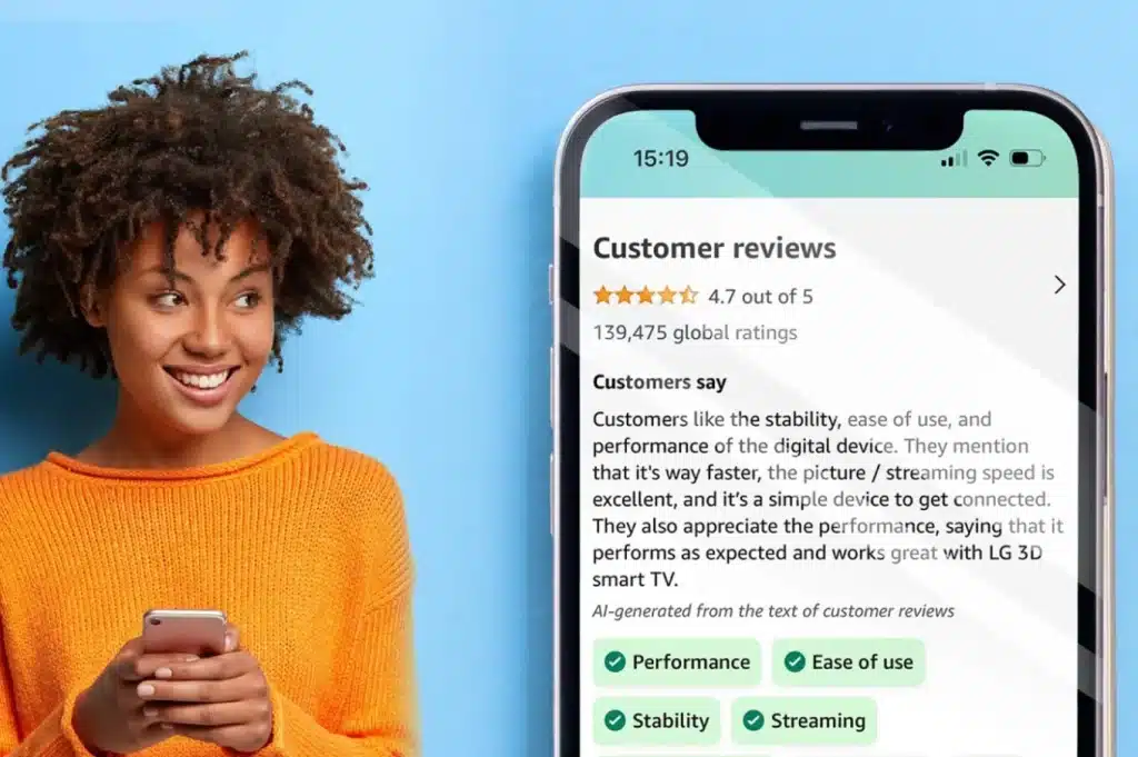 Amazon teste l'IA pour résumer les avis sur ses produits