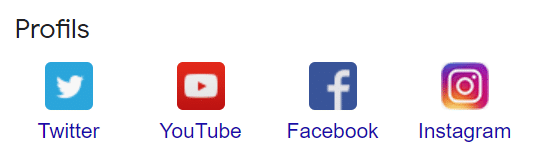 Google Business intègre maintenant les réseaux sociaux'afficheront sous la partie profil de la fiche Google Business