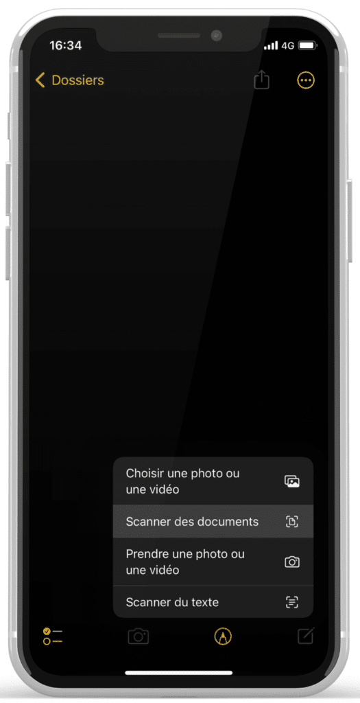 Scanner des documents depuis votre iPhone