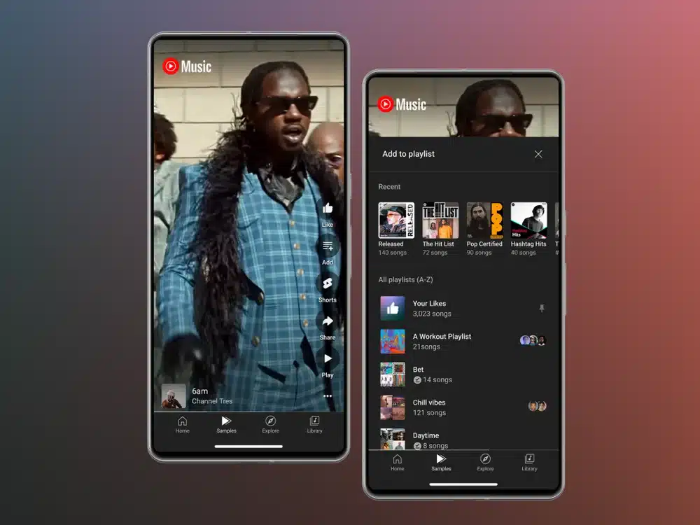 Samples : YouTube Music réinvente la découverte musicale